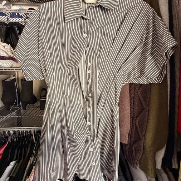 Anthropologie The Tobie Mini Shirt Dress by Exquise - Picture 2 of 6